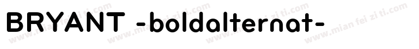 BRYANT -boldalternat字体转换